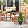 poetree Outdoor Artificial Boxwood Topiary Trees in Pot – Tower-Shaped Faux Shrubs, Set of 2, 2.5ft/3ft/4ft - 4 of 4