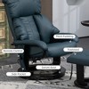 Grungis PU Leather Swivel Massage Chairs with Ottoman,Recliner Chairs with Massage Chairs0 Point Vibration Massage for Living Room - 4 of 4