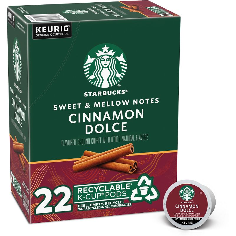 Starbucks Keurig Cinnamon Dolce Cinnamon Coffee Pods - 22 K-Cups, 1 of 6