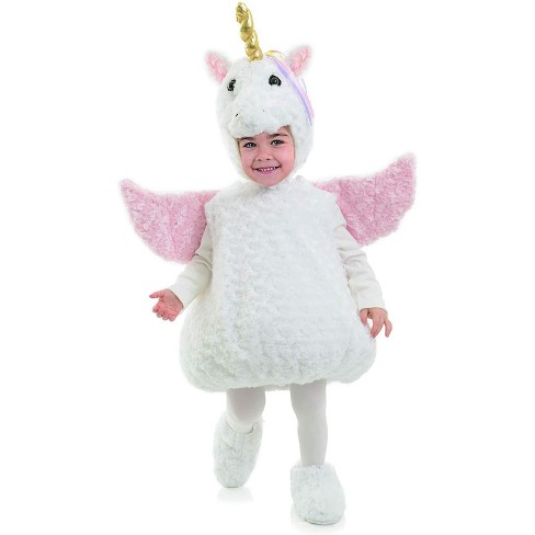 Underwraps Costumes White Unicorn Belly Babies Toddler Costume 6-12 ...
