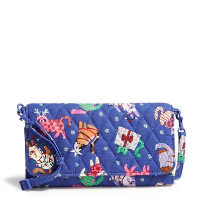 Vera Bradley Women's Outlet Cotton Wallet Crossbody