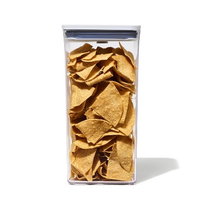 OXO POP 6qt Plastic Big Square Airtight Food Storage Container White