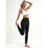 Imily Bela Women's High Waisted Tummy Ribbed Seamless Bottoms Workout Full Length Yoga Pants - 3 of 4