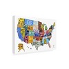 Trademark Fine Art - Design Turnpike License Plate Map USA 2 Matted Framed Art - 4 of 4