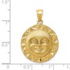 Black Bow Jewelry 14k Yellow Gold 22mm Aztec Sun Disc Pendant - 4 of 4