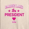 Women's Barbie Barbie Land President Lightweight French Terry Slouchy - Birch - X-Large - 2 of 4