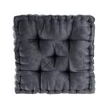 20"x20" Oversize Diah Poly Chenille Square Floor Pillow - Intelligent Design
