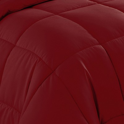 Twin XL Red Down Alternative Microfiber Bed in a Bag Set