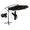 PAGED 10FT Offset Patio Umbrella Modern Market Umbrella with 8 Steel Ribs, Crank and Cross Base for Garden and Poolside - 2 of 4