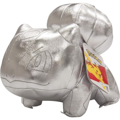 Pokemon 8" Silver Bulbasaur 25th Anniversary Plush - Officially Licensed - Quality Soft Stuffed Animal Toy Figure - Gift for Kids, Boys, Girls - 2+