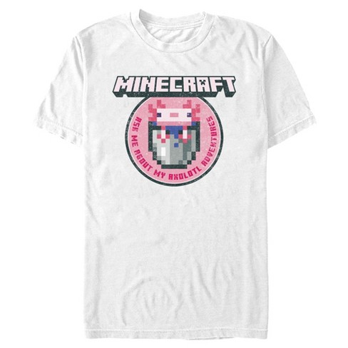 Men's Minecraft Ask Me About My Axolotl Adventures T-Shirt - image 1 of 4