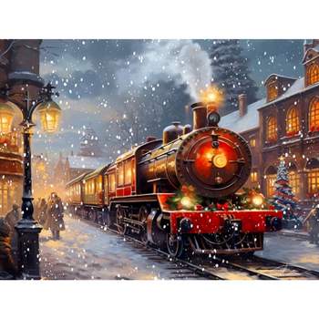 Puzzle Magnétique Christmas Trains - Tutete