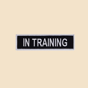Boss Dog In Training Harness Patch | Black 3