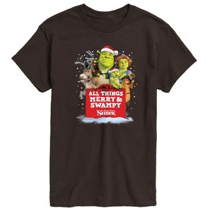 Men's - Shrek - All Things Merry and Swampy Short Sleeve Graphic T-Shirt - 1 of 3