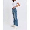 Women's Mid Rise Contrast Wash Destroy Dad Jean - Judy Blue - 2 of 4