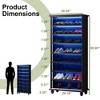 UbMelt 9-Tier Bookcase Modern Freestanding Bookshelf with LED Lights & Wood Legs for Living Room,Bedroom,Office - 4 of 4
