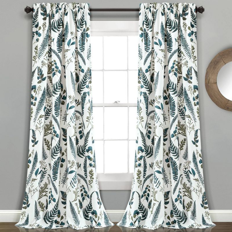 Set of 2 Devonia Allover Light Filtering Window Curtain Panels - Lush Décor, 1 of 14