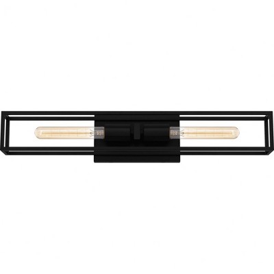 Quoizel Lighting Leighton 2 - Light Vanity in  Matte Black