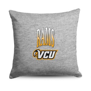 NCAA 16" Heather Gray Crisp Sweatshirt Pillow VCU - 1 of 4