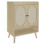 TIRAMISUBEST 2-Door Shoe Cabinet - Natural Wood Freestanding Storage for Entryway, Hallway or Closet - 4 of 4