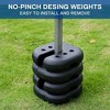 Elevon 4 Pack Canopy Weights to Secure Outdoor Tents, Canopies, Umbrellas, Black - 4 of 4