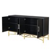 NicBex 4-Door Buffet Cabinet with Metal and Cross-Leg Design,Modern Sideboard Cabinet,Storage Cabinet for Living Room - 4 of 4