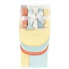 Hudson Baby Unisex Baby Rayon from Bamboo Bib, Burp Cloth and Washcloth 10Pk, Soft Neutral, One Size - 2 of 4