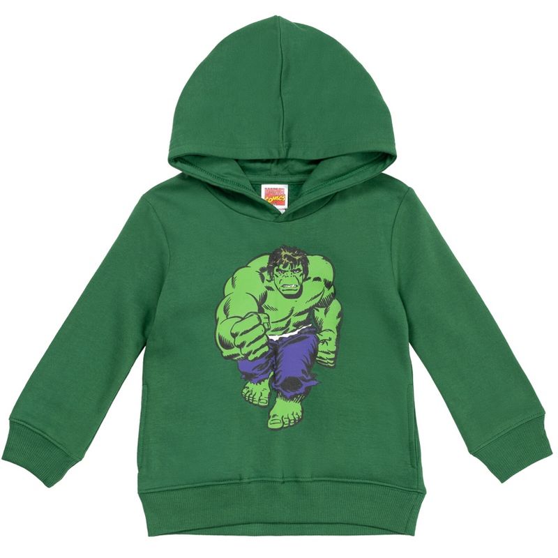 Marvel Avengers Hulk Fleece Hoodie Little Kid to Big Kid, 1 of 7