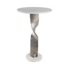 Sagebrook Home Accent Table White/Silver - 2 of 4