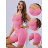 Allegra K Women's Slimming U Neck Tummy Control Sculpting Full Body Shapers with Adjustable Strap - 3 of 4