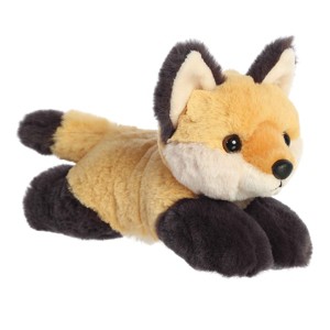 Aurora Small Fox Kit Mini Flopsie Adorable Stuffed Animal Brown 8" - 1 of 4