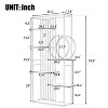 6 Tiers Home Office Bookcase Open Bookshelf with Black Metal Frame Storage Large Bookshelf Furniture, Vintage Industrial-The Pop Home - 3 of 4
