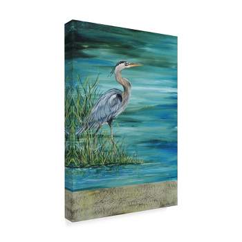 Trademark Fine Art -Jean Plout 'Great Blue Heron' Canvas Art