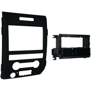 Metra® Single- or Double-DIN Installation Kit for 2009 through 2014 Ford® F-150 in Black - 1 of 4