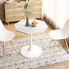 TROPOW 31.50" Modern Octagonal Coffee Table, Mid-Century Style Tulip Dining Table, Marble Coffee Tables for Reception Room , Easy to Clean - 2 of 4