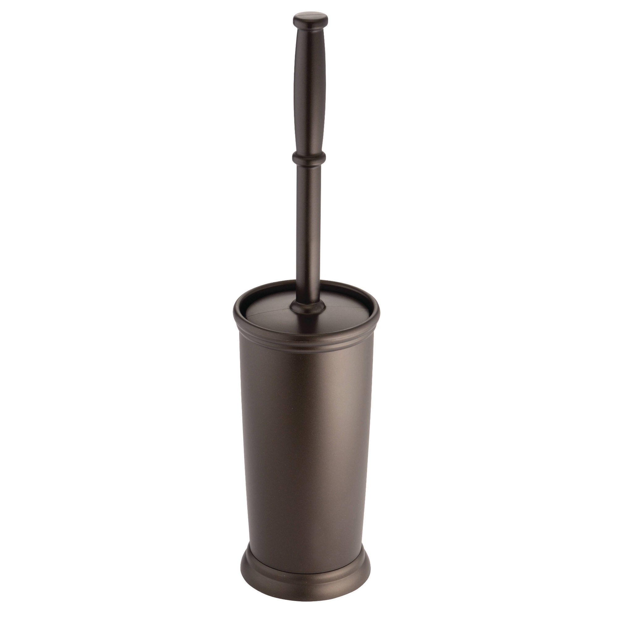 Kent Plastic Toilet Bowl Brush and Holder Bronze - iDESIGN