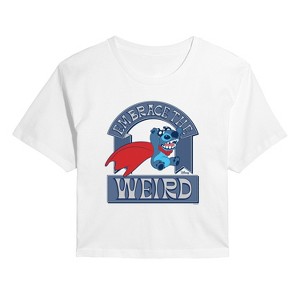 Women's - Disney - Weird Stitch Cropped Graphic T-Shirt - 1 of 4