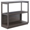 HomeRoots 33" Brown Three Tier Standard Bookcase - 4 of 4