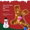 MyDepot Lighted Snowman Christmas Decoration - 5ft Outdoor LED Snowman with 200 Lights, Hat & Scarf for Yard & Porch - 3 of 4
