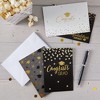 Paper Junkie 48 Pack 2025 Congrats Graduation Greeting Cards Bulk Set with Envelopes, Gold Foil, 4 x 6 in - 4 of 4