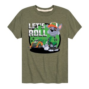 Boys' - Paw Patrol - Let's Roll Rocky Short Sleeve Graphic T-Shirt - 1 of 4