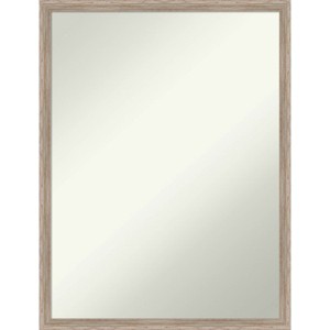 Amanti Art 19"x25" Non-Beveled Hardwood Wedge Whitewash Wood Wall Mirror : Modern Rectangular, Includes Mounting Hardware - 1 of 4