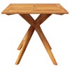 Garden Table Natural Wood Solid Acacia Wood Medium - 3 of 4