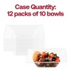 Smarty Had A Party 12 oz. Clear Square Plastic Soup Bowls - 120 pcs - 4 of 4