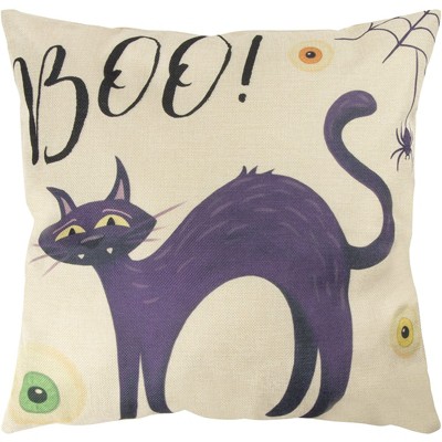 Halloween Spooky Designs Polyester Square Pillow Covers Set