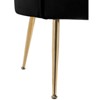 CAVINAS Velvet Accent Chair with Scalloped Backrest and Metal Legs,Modern Upholstered Living Room Chairs,Reading Chairs for Living Room - 3 of 4