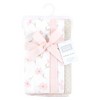 Hudson Baby Boys and Girls Cotton Poly Flannel Burp Cloths 8-Pack, Pink Honey Bunny, One Size - 2 of 4