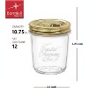 Bormioli Rocco Quattro Stagioni Set of 12 Clear Airtight Mason Jars, Made from Food Safe Durable Glass, Made in Italy - 4 of 4