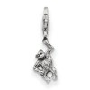 Black Bow Jewelry Sterling Silver Monkey Clip-on Bead Charm - 2 of 4