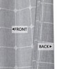 Farmhouse Valances for Windows Kitchen Bedroom Boho Gingham Linen Window Valance Curtains (Light Grey,Inches) - 2 of 4